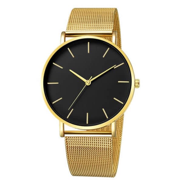 Army Stainless Steel Men's Wrist Watch Black Gold C