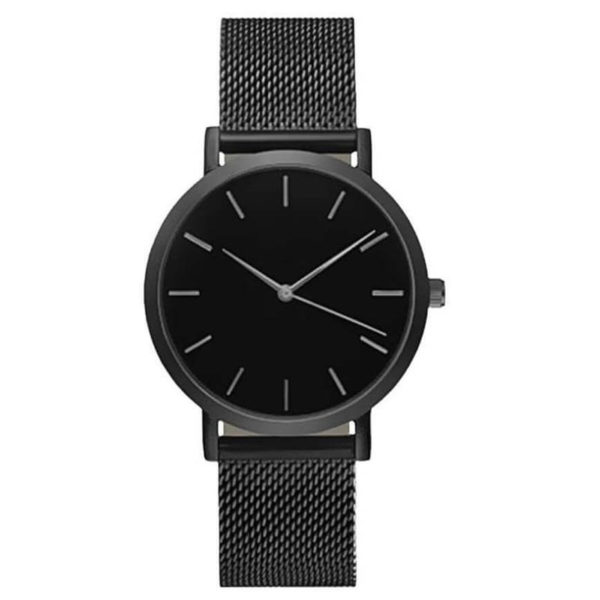 Men's Steel Strap New Style Quartz Watch black