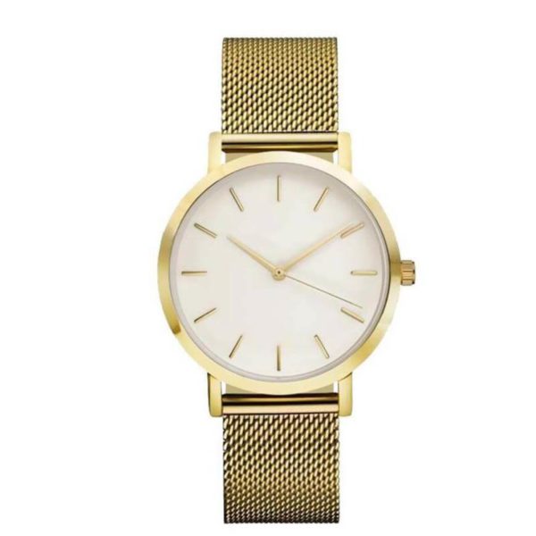 Men's Steel Strap New Style Quartz Watch gold